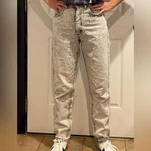 Vtg acid wash high rise  lee jeans